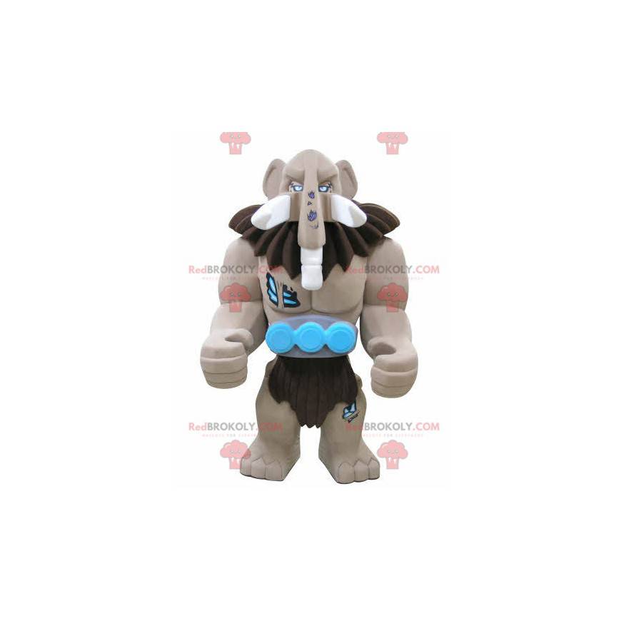Lego giant brown mammoth mascot - Redbrokoly.com