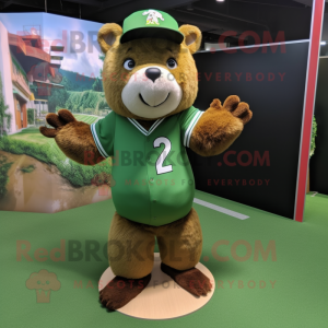 Green Beaver maskot kostume...