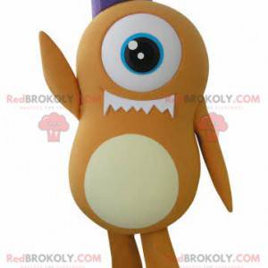 Mascota alienígena naranja Cyclops - Redbrokoly.com