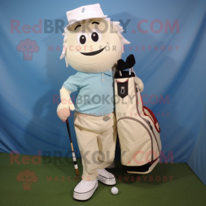 Cremefarbener Golfbag...