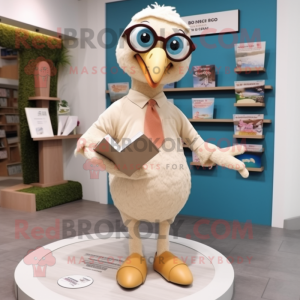 Beige Dodo Bird mascotte...