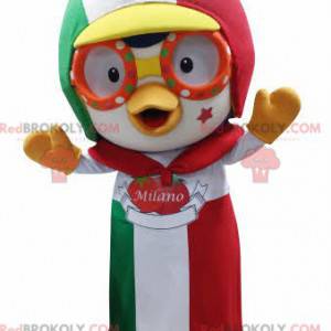 Bird mascot with a cap and apron - Redbrokoly.com