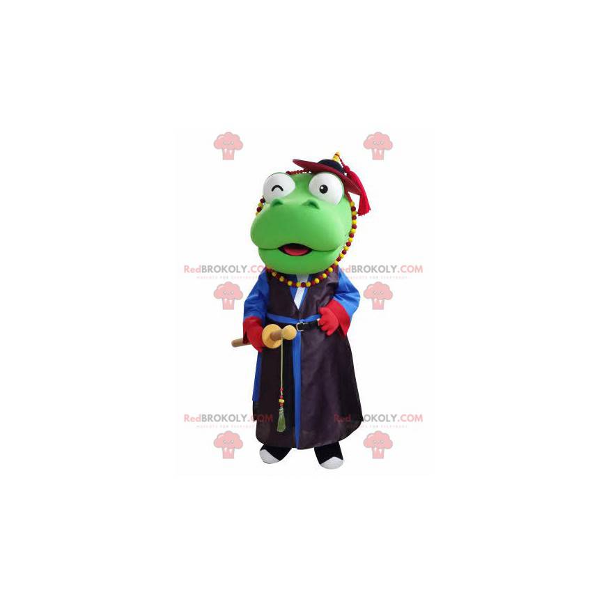 Zelený drak maskot samurajské oblečení - Redbrokoly.com Zelený drak maskot samurajské oblečení - Redbrokoly.com