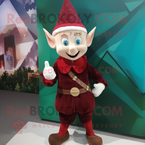 Maroon Elf mascotte kostuum...