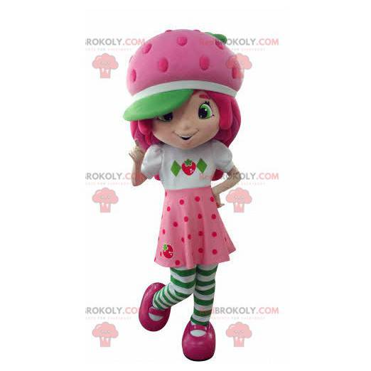 Mascotte Charlotte Strawberry Famous Pink Girl - Redbrokoly.com
