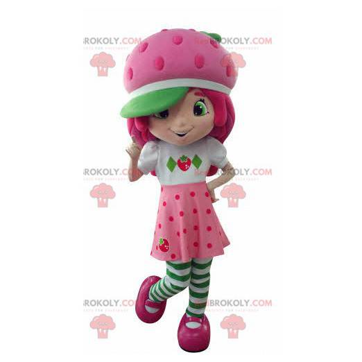 Maskot Charlotte Strawberry slavná růžová dívka - Redbrokoly.com