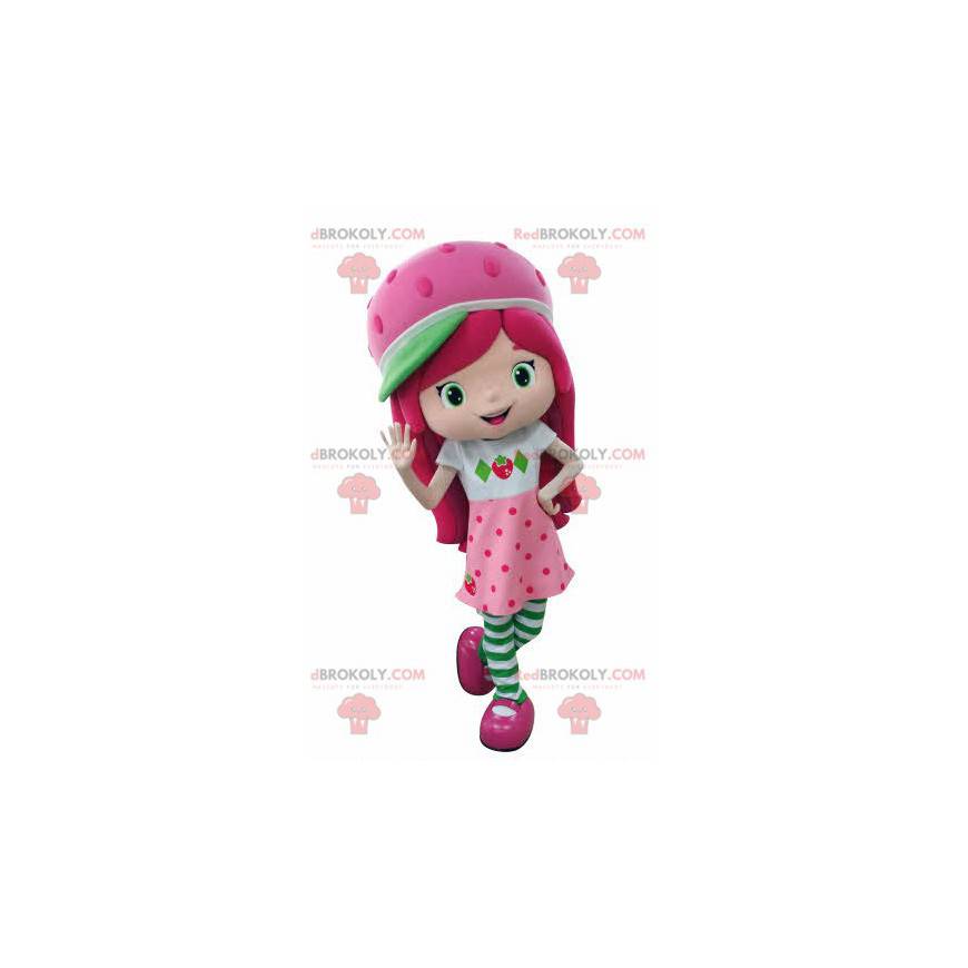 Mascot Charlotte Strawberry Famous Pink Girl - Redbrokoly.com