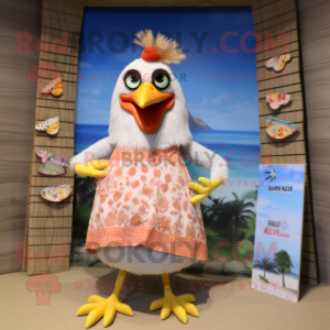 nan Hens mascot costume character dressed with a Bikini and Shoe clips