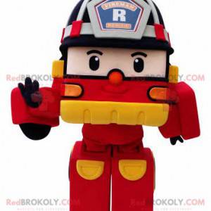 Mascota de camión de bomberos Transformers - Redbrokoly.com