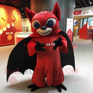 Red Bat mascotte kostuum...