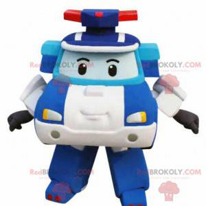 Mascote do carro da polícia Transformers - Redbrokoly.com