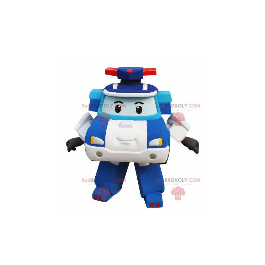 Mascote do carro da polícia Transformers - Redbrokoly.com