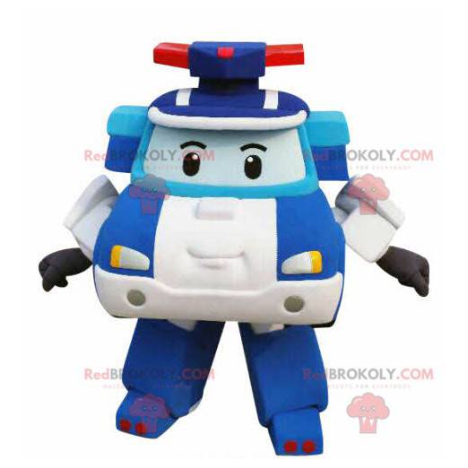 Mascote do carro da polícia Transformers - Redbrokoly.com