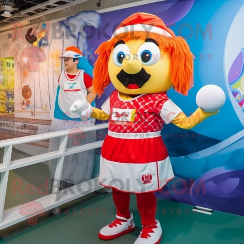 nan Goulash mascot costume character dressed with a One-Piece Swimsuit and Headbands nan Goulash mascot costume character dressed with a One-Piece Swimsuit and Headbands