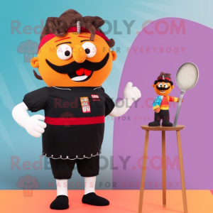nan Goulash mascot costume character dressed with a One-Piece Swimsuit and Headbands