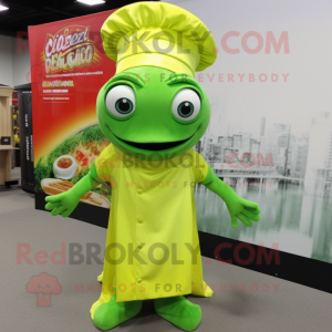 Postava maskota Lime Green...