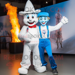 White Fire Eater mascotte...