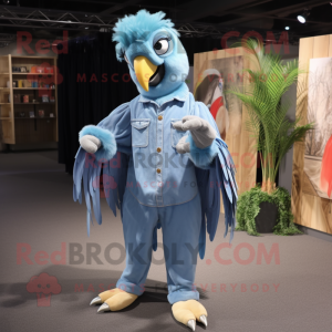 Himmelblå Macaw maskot...