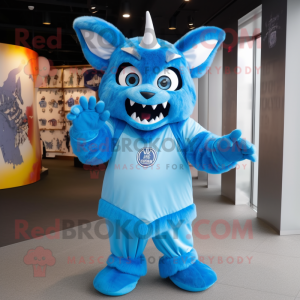 Sky Blue Devil mascotte...