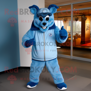 Sky Blue Devil mascotte...