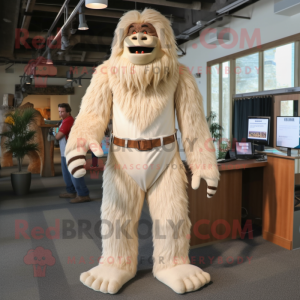 Crème Sasquatch mascotte...