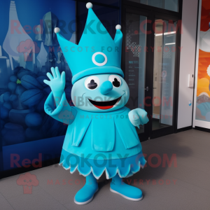 Turquoise Queen mascotte...
