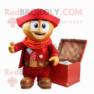 Red Treasure Chest maskot...