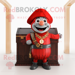 Red Treasure Chest maskot...