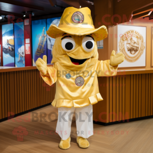 Personagem de mascote Gold...