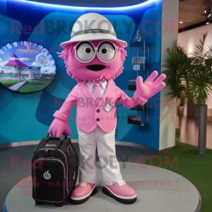 Roze golftas mascotte...