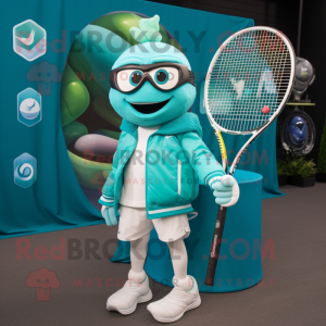 Teal Tennis Racket...