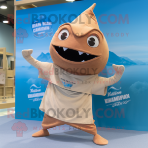 Tan Tuna mascotte kostuum...