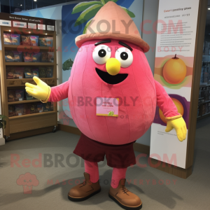 Pink Mango mascotte kostuum...