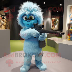 Sky Blue Sniper maskot...