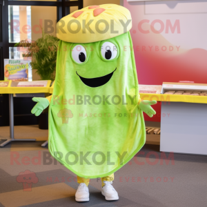 Postava maskota Lime Green...