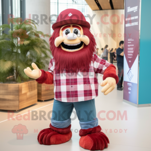 Maroon Chief maskot kostume...