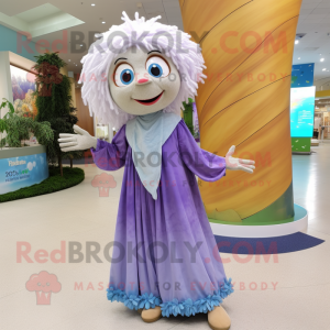 nan Tooth Fairy mascot costume character dressed with a Maxi Dress and Scarves