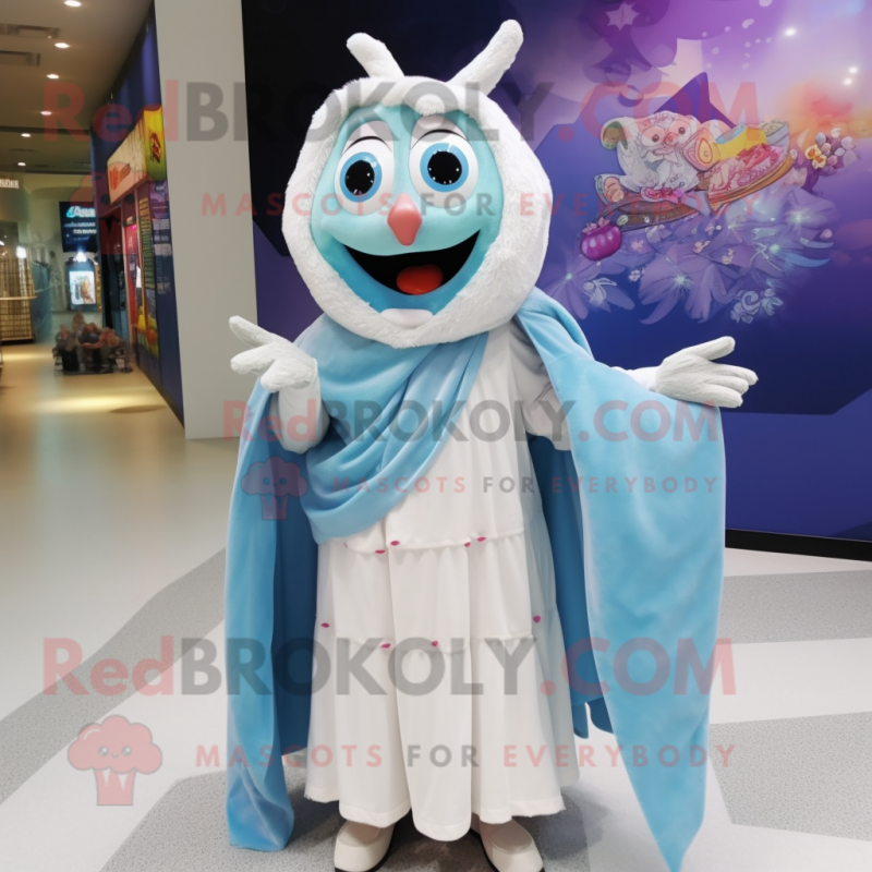 nan Tooth Fairy mascot costume character dressed with a Maxi Dress and Scarves