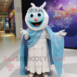 nan Tooth Fairy mascot costume character dressed with a Maxi Dress and Scarves