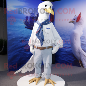 Hvid Albatross maskot...