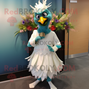 Teal Rooster mascotte...