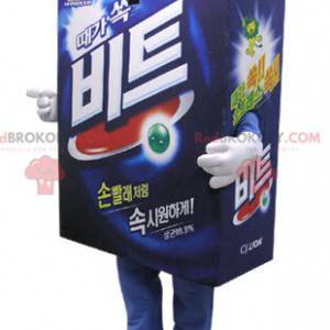 Mascotte de brique en carton. Mascotte de lessive -