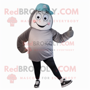 Grå Ice Cream maskot...