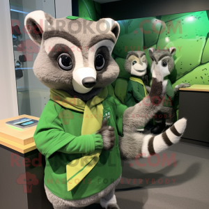 Olive Civet maskot kostume...