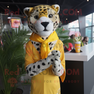 Geel Cheetah mascotte...