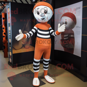 Rust Mime maskot kostume...