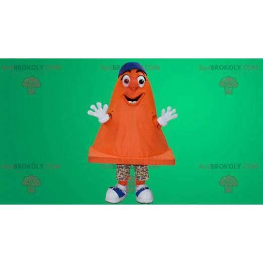 Mascotte del perno di segnalazione arancione - Redbrokoly.com