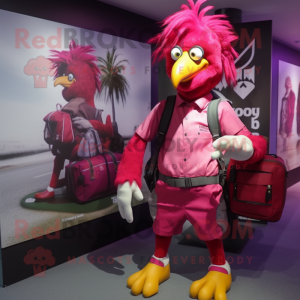 Magenta Roosters mascotte...