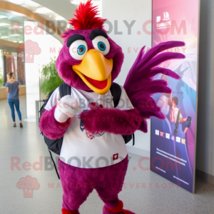 Magenta Roosters maskot...