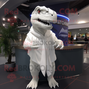 Hvid Tyrannosaurus maskot...